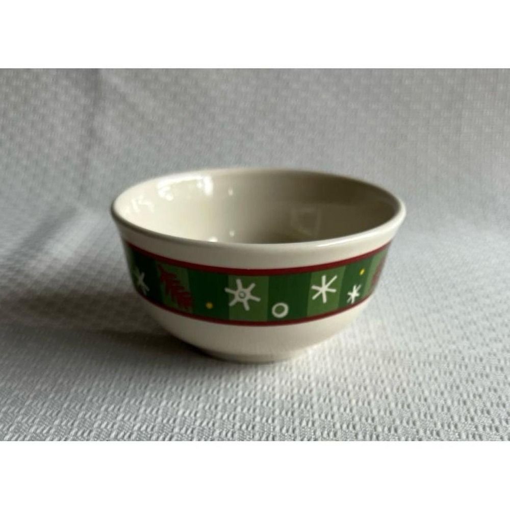 Longaberger Pottery Small Holiday Bowl